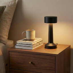Urbn-Living Urbnliving Rechargeable Led Touch Table Lamp With Usb Charging - Black Set Of 2 - thumbnail 3