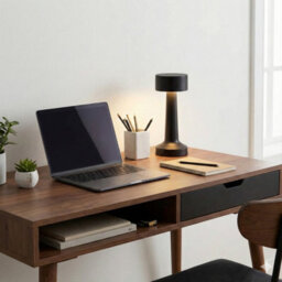 Urbn-Living Urbnliving Rechargeable Led Touch Table Lamp With Usb Charging - Black Set Of 2 - thumbnail 4
