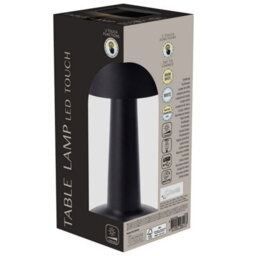 Urbn-Living Urbnliving Rechargeable Led Touch Table Lamp With Usb Charging - Black Set Of 2 - thumbnail 7