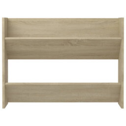 Berkfield Wall Shoe Cabinets 2 Pcs Sonoma Oak 80X18X60Cm Engineered Wood - thumbnail 6