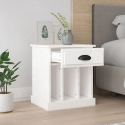 Berkfield Elegant Bedside Cabinets 2 Pcs High Gloss White 43X36X50 Cm - thumbnail 3