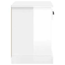Berkfield Elegant Bedside Cabinets 2 Pcs High Gloss White 43X36X50 Cm - thumbnail 9