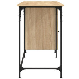 Berkfield Computer Desk Sonoma Oak 131X48X75 Cm Engineered Wood - thumbnail 6