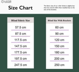 Lister Cartwright Blackout Plain Roller Blinds Windows Blind Child Safety Included (White, 120 Cm Width X 160 Cm Drop) - thumbnail 9