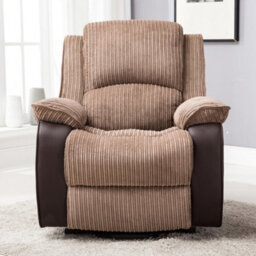 More4Homes Postana Single Motor Electric Rise Recliner Jumbo Cord Fabric Armchair Electric Lift Riser Chair (Brown) - thumbnail 8