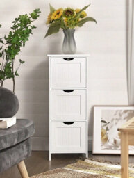 Vasagle Bathroom Storage Cabinet With 3 Drawers For Living Room, Dining Room And Kitchen, 30 X 32 X 81 Cm - thumbnail 3