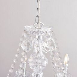 Anson Lighting Montana 8Lt Pendant Light Finished In Clear Acrylic And Chrome Plate - thumbnail 3