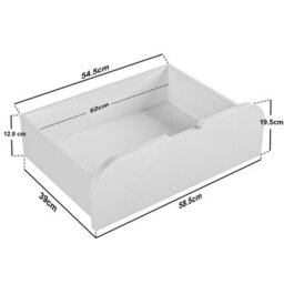 Flair Eddie Staircase Triple Bunk Bed With Storage White - thumbnail 7