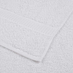 Berkfield 6 Piece Towel Set White 360 Gsm 100% Cotton - thumbnail 6