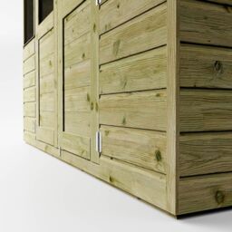 Mercia 7X5 Ft Apex Wooden Summer House With Double Door & 2 Windows - thumbnail 8
