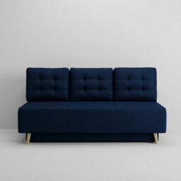 Bella Upholstered Sofa Bed With Polyurethane Foam And Bonell Springs Wooden Frame Storage Sleep Area 200X142 Blue - thumbnail 1