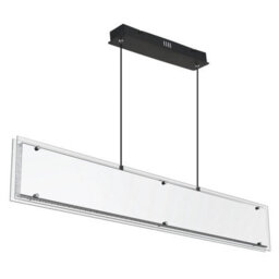 Luminosa Lighting Luminosa Mirrora Bar Pendant Ceiling Light Matt Black, Glass Mirror Led 2700/6500K - thumbnail 3