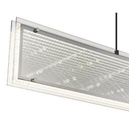 Luminosa Lighting Luminosa Mirrora Bar Pendant Ceiling Light Matt Black, Glass Mirror Led 2700/6500K - thumbnail 5
