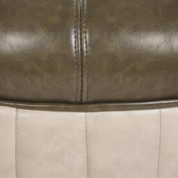 Beliani Turtle Stool, Green Faux Leather Footstool With Rubberwood Legs, W73 X D43 X H26Cm - thumbnail 8