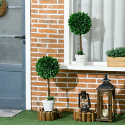 Artificial Boxwoods For Home And Office, Indoor And Outdoor Artificial Plants With Pot And Fake Moss, Dia 28 X 60 Cm - thumbnail 3