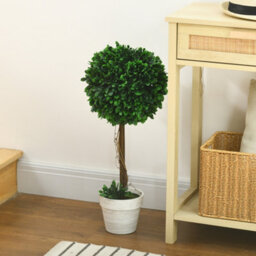 Artificial Boxwoods For Home And Office, Indoor And Outdoor Artificial Plants With Pot And Fake Moss, Dia 28 X 60 Cm - thumbnail 7