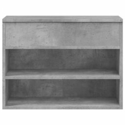 Vidaxl Shoe Bench Concrete Grey 60X30X45 Cm Engineered Wood - thumbnail 5