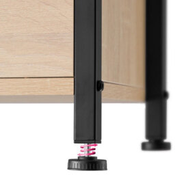 Tectake Bedside Table Durham   - Industrial Wood Light, Oak Sonoma Door Hinge On The Right - thumbnail 7