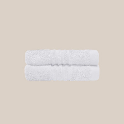 Misona Ultra Soft Bamboo Face Cloths Pack Of 2 - White - image 1