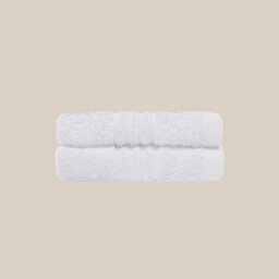 Misona Ultra Soft Bamboo Face Cloths Pack Of 2 - White