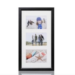 "Arpan Mdf Multi Aperture Photo Frame 3 Aperture 6X4 Or 4X6"" Black" - thumbnail 1