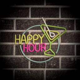 Glow Neon Happy Hour Multicolour Plug-In Led Wall Light - thumbnail 6