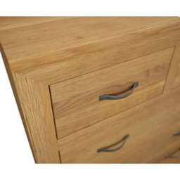 Furniture 48 Bellingham Solid Oak 2 Over 3 Chest Of Drawers - thumbnail 4