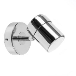 Valuelights Rosie Silver Indoor Wall Spotlight And Gu10 Spotlight Led 5W Cool White 6500K Bulb