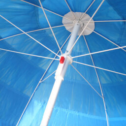 Rinse Bathrooms Hawaiian Parasol Blue Beach Parasol Patio Garden Umbrella Sun Shade Tilting 160Cm - thumbnail 3