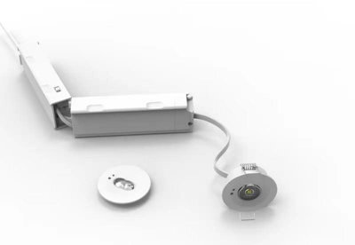 CGC Lighting Cgc White Recessed Emergency Downlight With Changeable Corridor And Open Area Lens - image 1