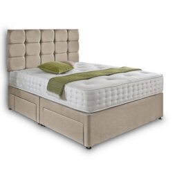 Dining Tables Rio Matching Headboard Divan Set, 2 Drawer On Same Side With Sprung 1500 Comfort Mattress - King - thumbnail 4