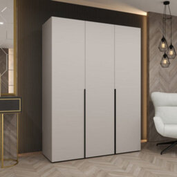 Arte Soothing Cashmere Hinged Door Wardrobe 202Cm High - Calm Storage For Modern Living - thumbnail 1