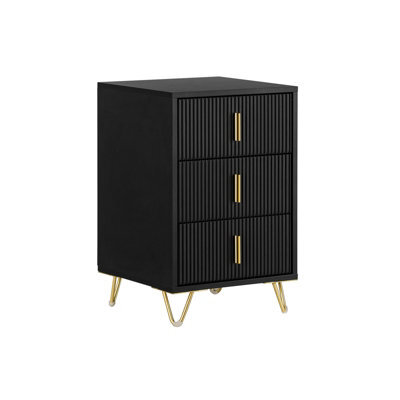 Sobuy Fbt115-Sch, Bedside Table Bedside Cabinet Nightstand With 2 Drawers, Side Table For Bedroom Living Room,black - image 1