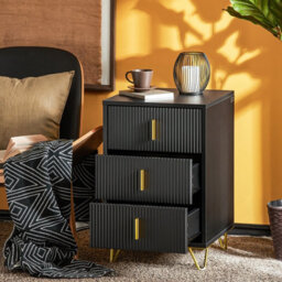 Sobuy Fbt115-Sch, Bedside Table Bedside Cabinet Nightstand With 2 Drawers, Side Table For Bedroom Living Room,black - thumbnail 9