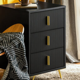 Sobuy Fbt115-Sch, Bedside Table Bedside Cabinet Nightstand With 2 Drawers, Side Table For Bedroom Living Room,black - thumbnail 4