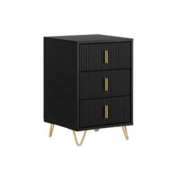 Bedside Table Side Table Nightstand With 2 Drawers, Side Table For Bedroom Living Room,black,sobuy Fbt115-Sch
