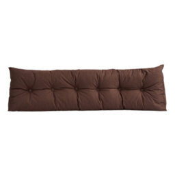 Living And Home Brown Cotton And Linen Triangular Tatami Headboard Cushion/pillow, 180Cm W X 20Cm D X 50Cm H - thumbnail 4