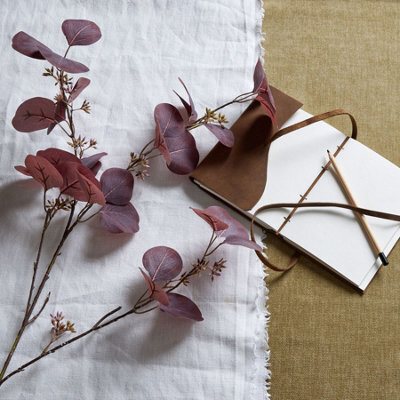 Hill Interiors Eucalyptus Burgundy Berried Faux Plant - image 1
