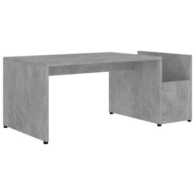 Berkfield Chic Coffee Table Concrete Grey 90X45X35 Cm Engineered Wood - image 1