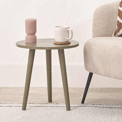 Pacific Lifestyle Croft Olive Pine Wood Side Table - image 1