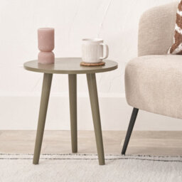 Pacific Lifestyle Croft Olive Pine Wood Side Table - thumbnail 1