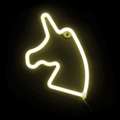Globrite Neon Light Sign - (Unicorn) Led Battery Usb Night Light For Bedroom Walls Children Party Decoration