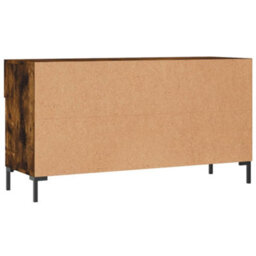 Berkfield Shoe Bench Smoked Oak 102X35X55 Cm Engineered Wood - thumbnail 8