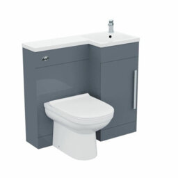 Nes Home 900mm Grey L-Shape Rh Vanity Unit And Toilet Bathroom Debra - thumbnail 7