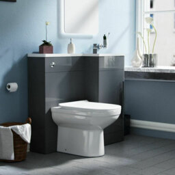 Nes Home 900mm Grey L-Shape Rh Vanity Unit And Toilet Bathroom Debra - thumbnail 3