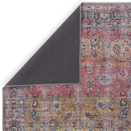 Traditional Red Persian Floral Bordered Abstract Easy To Clean Rug For Living Room Bedroom & Dining Room-120Cm X 170Cm - thumbnail 3
