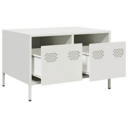 Berkfield Tv Cabinet White 68X50X43.5 Cm Cold-Rolled Steel - thumbnail 5