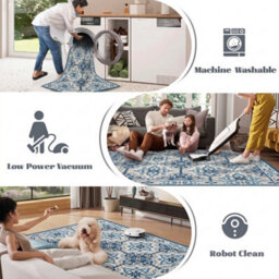 Moonlight Bedding Living Room Runner Rugs Washable Area Rugs Non-Slip Low Pile Printed Rugs (Luna, 40X60Cm) - thumbnail 3