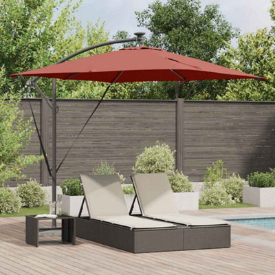 Berkfield Cantilever Banana Parasol Terracotta 249 X 249 X 250 Cm - image 1