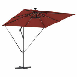 Berkfield Cantilever Banana Parasol Terracotta 249 X 249 X 250 Cm - thumbnail 4
